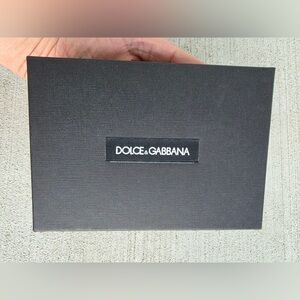 Authentic Dolce & Gabbana Box with Dust Bag 6x4.5x2 Black Gift Packaging